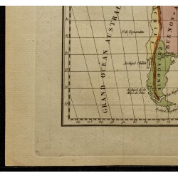 Gravure de 1826 - Carte de l'Amérique du sud - 4