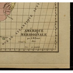 Gravure de 1826 - Carte de l'Amérique du sud - 5