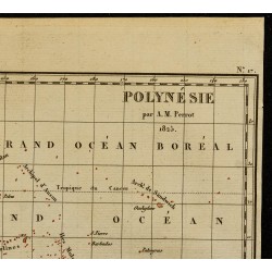 Gravure de 1826 - Carte de la Polynésie - 3