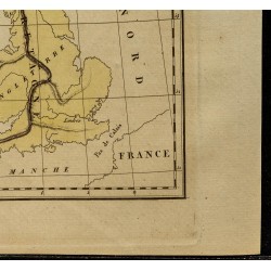 Gravure de 1826 - Carte des Îles britanniques - 5