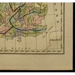 Gravure de 1826 - Carte de l'Angleterre - 5