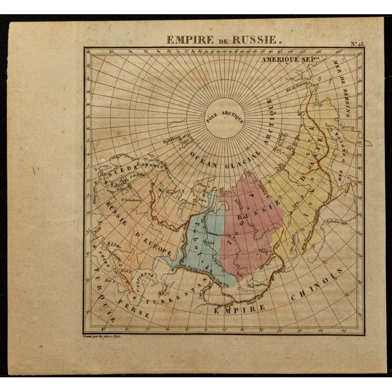 Gravure de 1826 - Empire de Russie - 1
