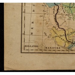 Gravure de 1826 - Carte du Danemark - 4