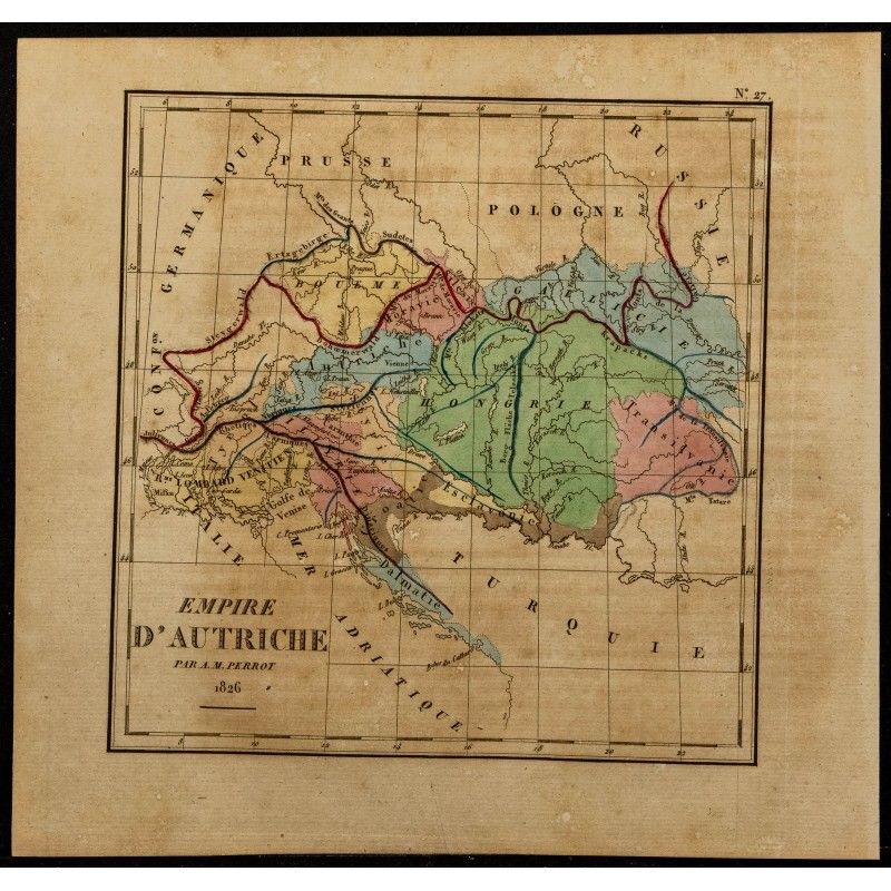 Gravure de 1826 - Empire d'Autriche - 1