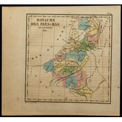 Gravure de 1826 - Royaume des Pays-Bas & Belgique - 1