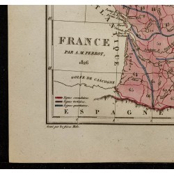 Gravure de 1826 - Carte de France - 4