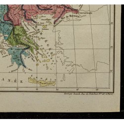 Gravure de 1826 - Carte de la Turquie d'Europe - 5