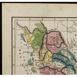 Gravure de 1826 - Carte de la Grèce - 2