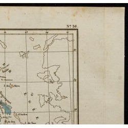 Gravure de 1826 - Carte de la Grèce - 3