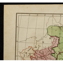 Gravure de 1826 - Carte du Royaume de Pologne - 2