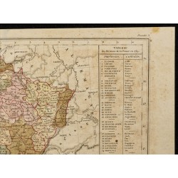 Gravure de 1855ca - Carte de France - 3