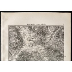 Gravure de 1880 - Carte du Mont-Dauphin et Port Vendres - 2