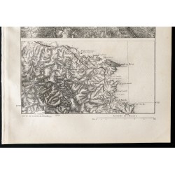 Gravure de 1880 - Carte du Mont-Dauphin et Port Vendres - 3