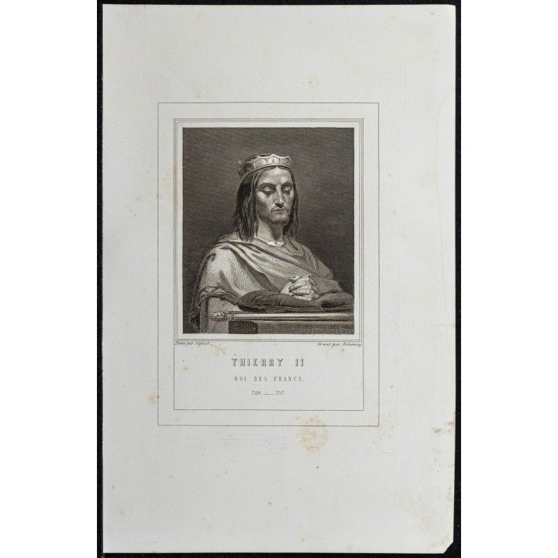 Gravure de 1855 - Portrait de Thierry IV - 1
