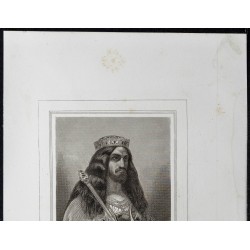 Gravure de 1855 - Portrait de Childéric III - 2