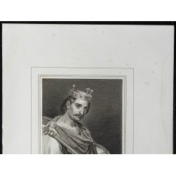 Gravure de 1855 - Portrait de Charles II - 2