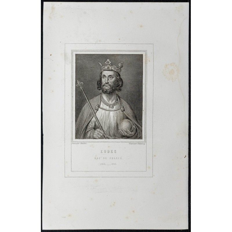 Gravure de 1855 - Portrait de Eudes - 1