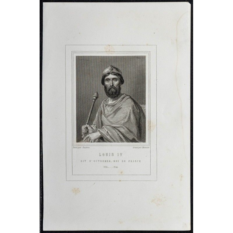 Gravure de 1855 - Portrait de Louis IV - 1