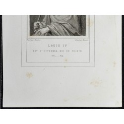 Gravure de 1855 - Portrait de Louis IV - 3