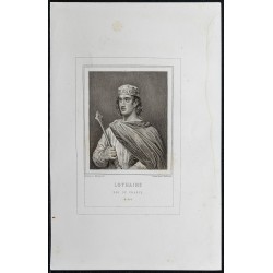 Gravure de 1855 - Portrait de Lothaire - 1