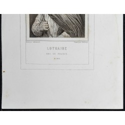 Gravure de 1855 - Portrait de Lothaire - 3