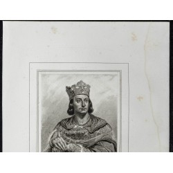 Gravure de 1855 - Portrait de Philippe II - 2