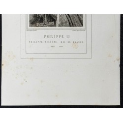 Gravure de 1855 - Portrait de Philippe II - 3