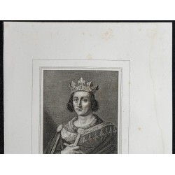 Gravure de 1855 - Portrait de Louis IX - 2