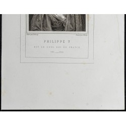 Gravure de 1855 - Portrait de Philippe V - 3