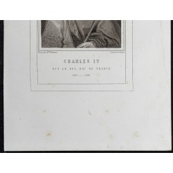 Gravure de 1855 - Portrait de Charles IV - 3