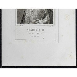 Gravure de 1855 - Portrait de Francois II - 3