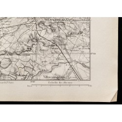 Gravure de 1880 - Carte des environs de Perpignan - 5