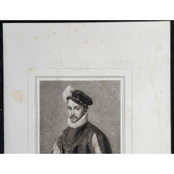 Gravure de 1855 - Portrait de Charles IX - 2