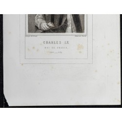 Gravure de 1855 - Portrait de Charles IX - 3
