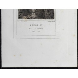 Gravure de 1855 - Portrait de Henri IV - 3
