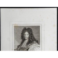Gravure de 1855 - Portrait de Louis XIV le Grand - 2