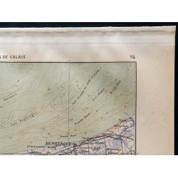 Gravure de 1880 - Carte du Génie du Pas de Calais - 3