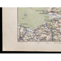 Gravure de 1880 - Carte de l'embouchure de la Seine - 4