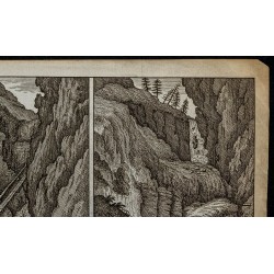 Gravure de 1778ca - Pfäfers en Suisse - 3