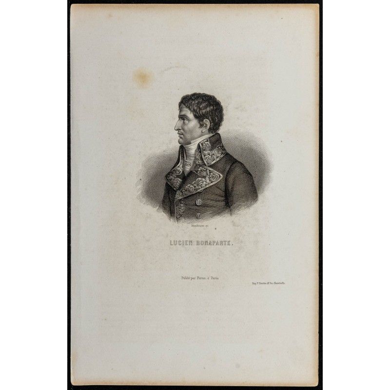 Gravure de 1868 - Portrait de Lucien Bonaparte - 1