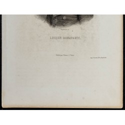 Gravure de 1868 - Portrait de Lucien Bonaparte - 3