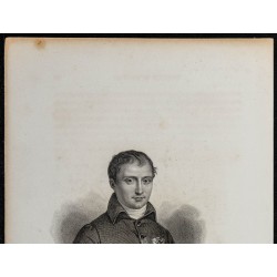 Gravure de 1850ca - Portrait de Joseph Bonaparte - 2