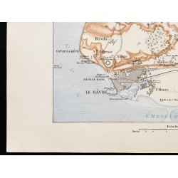 Gravure de 1880 - Carte des environs du Hâvre - 4