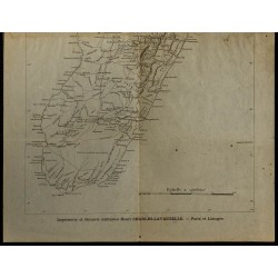 Gravure de 1893 - Carte de Madagascar - 3
