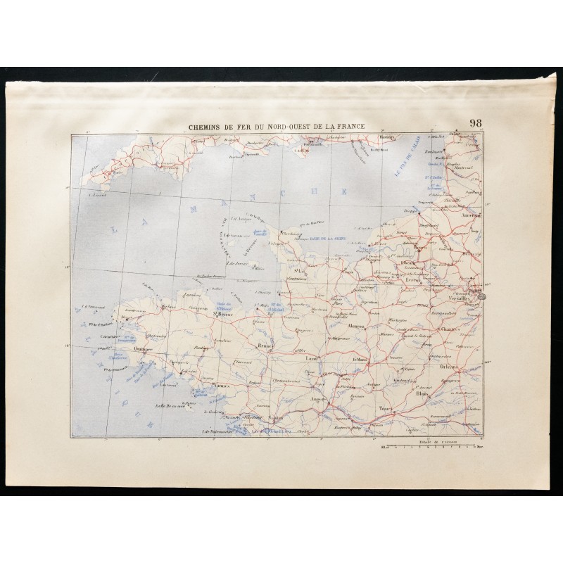 Gravure de 1880 - Chemins de fer du Nord Ouest - 1