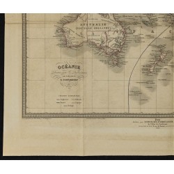Gravure de 1858 - L'Océanie par Desbuissons - 4