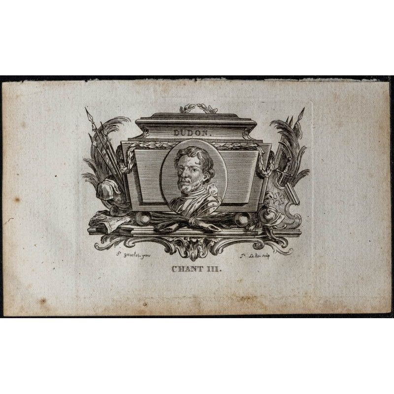 Gravure de 1817 - Portrait de Dudon - 1
