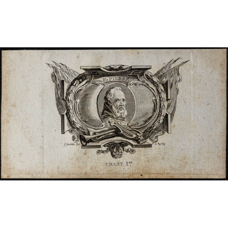 Gravure de 1817 - Portrait de Pierre l'Ermite - 1