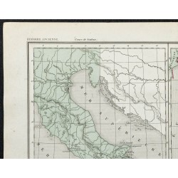 Gravure de 1857 - Carte des colonies grecques - 2