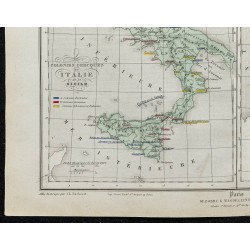 Gravure de 1857 - Carte des colonies grecques - 4